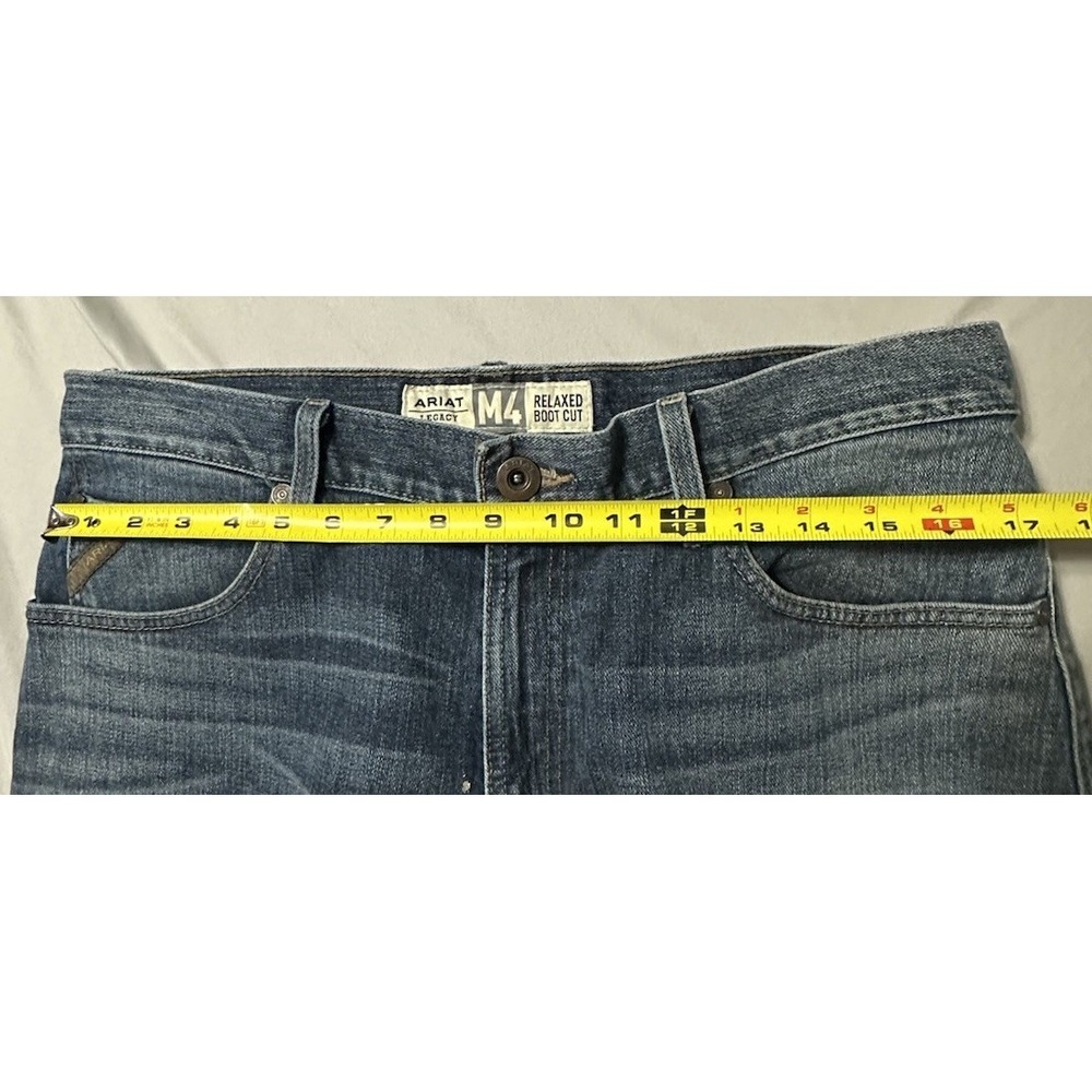 Ariat M4 Legacy Boot Cut Jeans Mens 34x36 Relaxed Fit Medium Wash Western - Picture 11 of 16